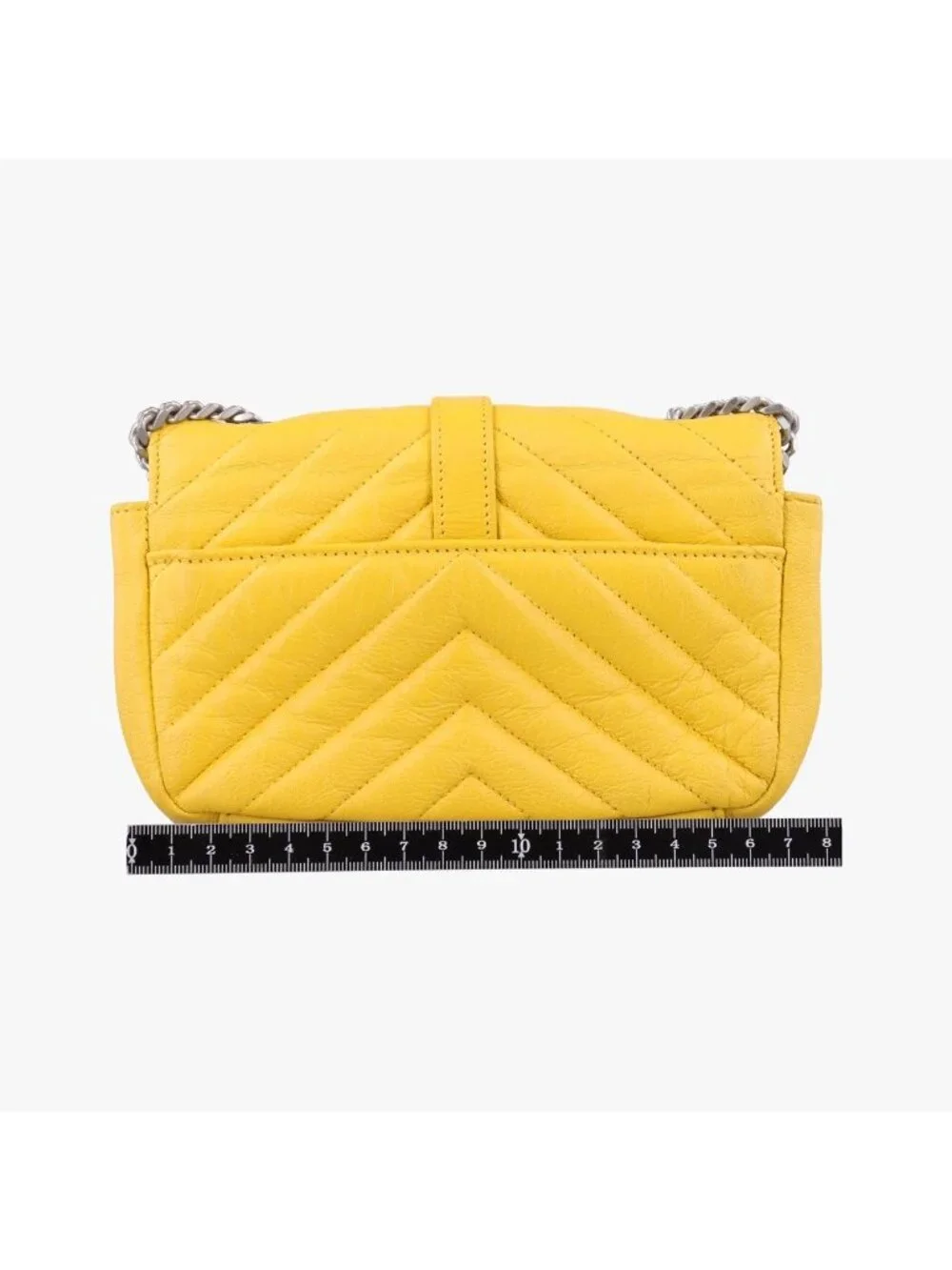 Saint Laurent Baby Chai Yellow Leather Shoulder